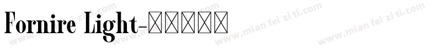Fornire Light字体转换